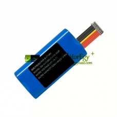 Csereakkumulátor PLC-hez SM-INR18650M26-1S2P 9 tűs