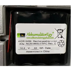 Csereakkumulátor a PLC REV.C NCR18650-F4PC-hez