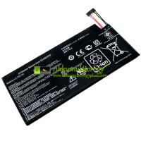 Csereakkumulátor Asus C11-TF400CD Pad TF400 ME301T transzformátorhoz