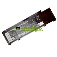 Csereakkumulátor: Dell 266J9 M4GWP P89F001 PN1VN C9VNH P89F M4GWP