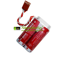 Csereakkumulátor PLC-hez ER17/50 ER1750 50750-1018 4P-Plug MD500N