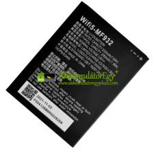 Csere akkumulátor Zte mf937 WiFi5 mf932-hez