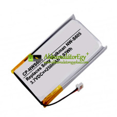  Csereakkumulátor Sony NW-S603 MP3 Walkman US342243 NW-S605 készülékhez