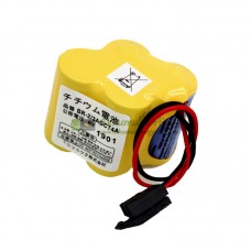 Akkumulátor a FANUC A98L-0031-0025 A06B-6114-K504 6V Fekete csatlakozó