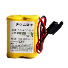 Akkumulátor a FANUC BR-AGCF2W A98L-0031-0011 # L A06B-6093-K001 Fekete csatlakozó